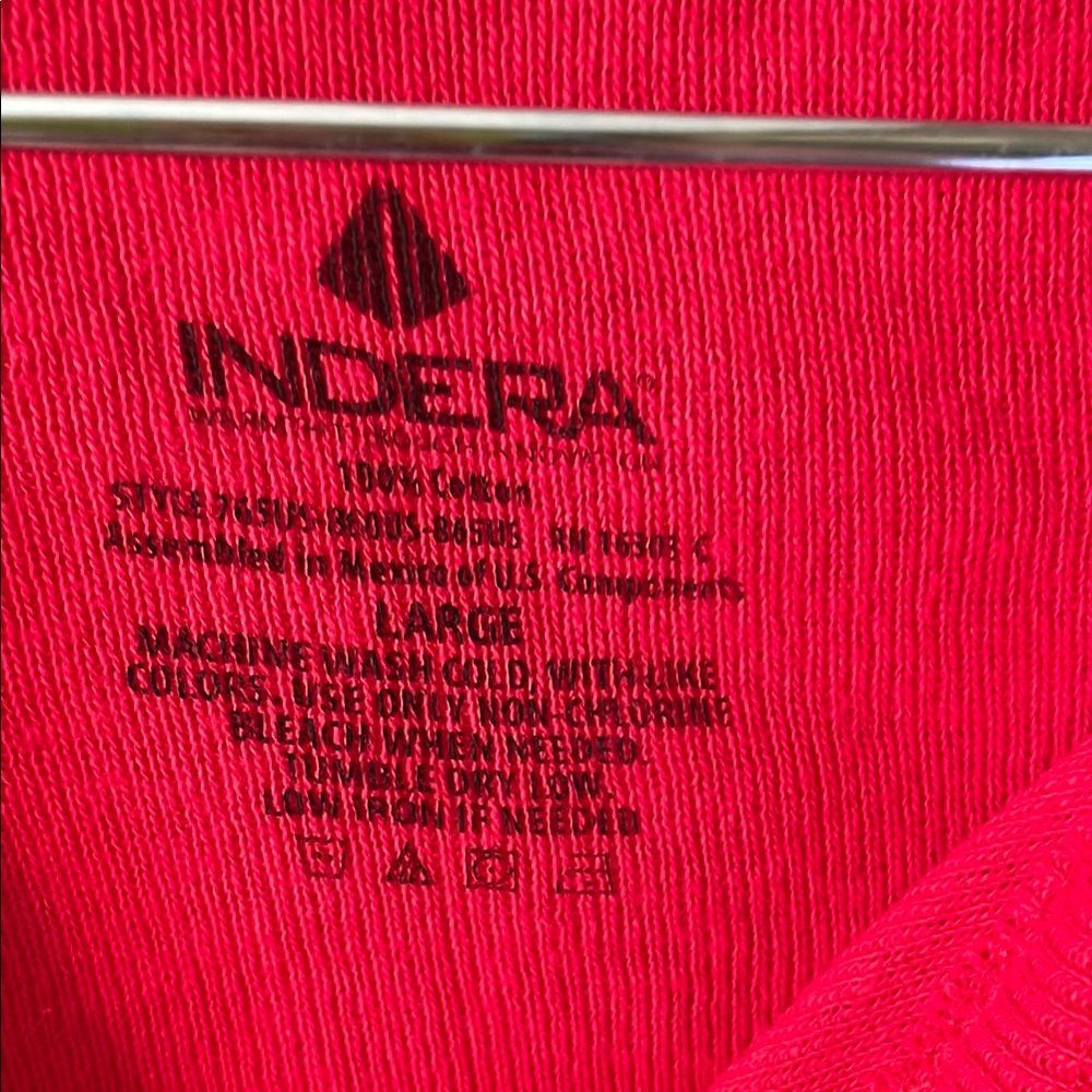 Vibrant Red Button-Up longjohns thermals - Picture 3 of 6